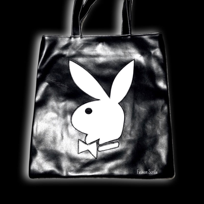 Vintage Playboy Giant Bunny Logo Large Tote Hand bag Shoulder bag