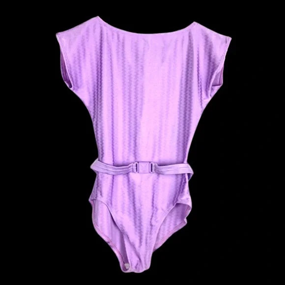 Vintage Playboy Belted Bodysuit Swimsuit Retro Pin-Up Women’s Swimwear