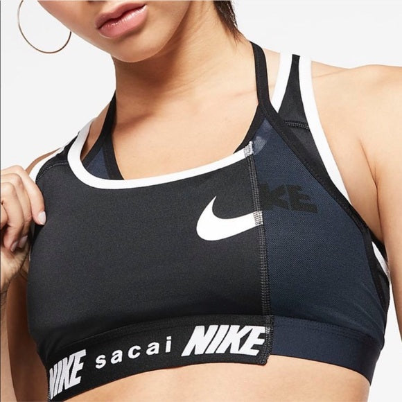 Nike x Sacai x Hybrid bra x (Black/Dark Obsidian)