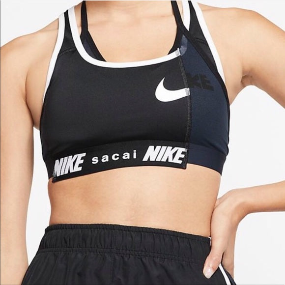 Nike x Sacai x Hybrid bra x (Black/Dark Obsidian)