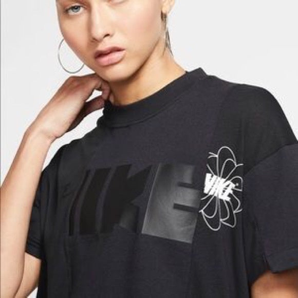 Nike x Sacai x Hybrid T-shirt - Black - obsidian