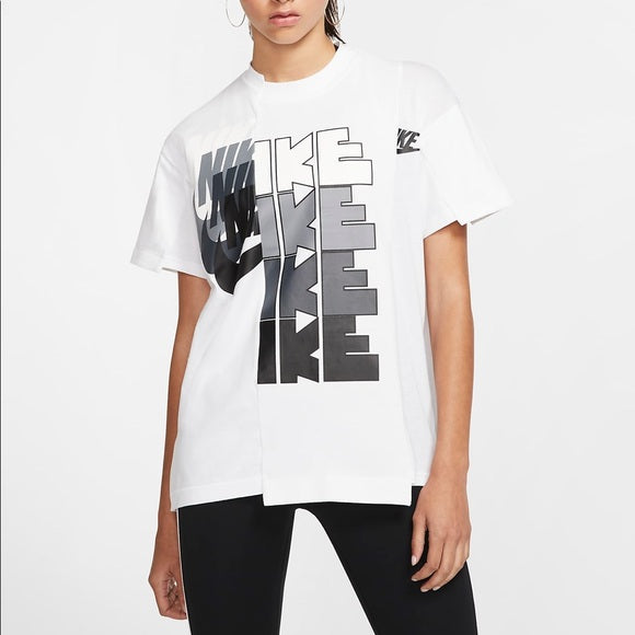 Nike x Sacai Women’s Hybrid Shirt white/obsidian