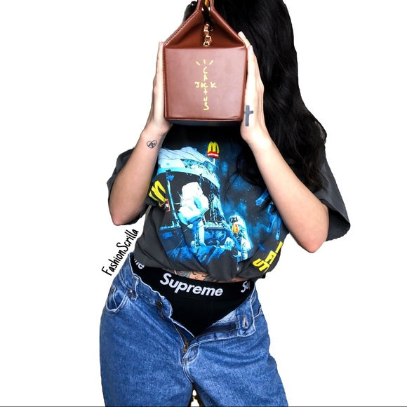 Travis Scott x Cactus Jack x McDonald’s Collaboration Smile Clutch crossbody bag