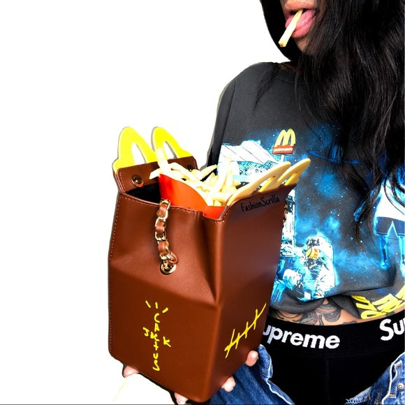 Travis Scott x Cactus Jack x McDonald’s Collaboration Smile Clutch crossbody bag