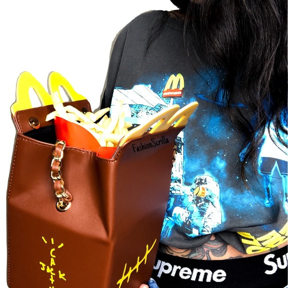 Travis Scott x Cactus Jack x McDonald’s Collaboration Smile Clutch crossbody bag