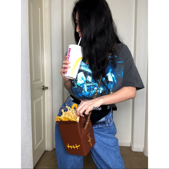 Travis Scott x Cactus Jack x McDonald’s Collaboration Smile Clutch crossbody bag