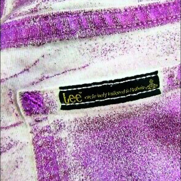 Vintage Vivienne Westwood Archival Runway Metallic Purple And Pink Iridescent Anglomania Lee Denim Trouser Pant Jeans