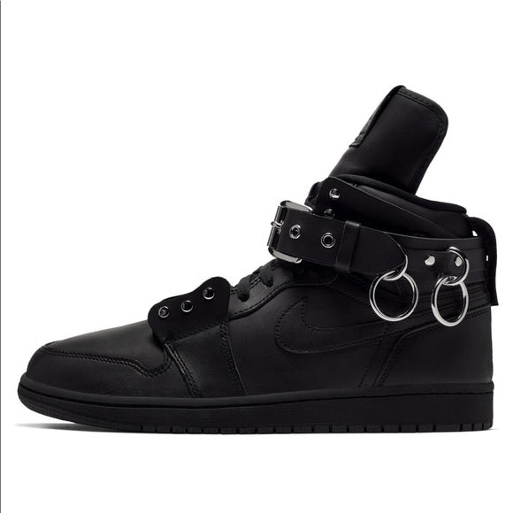 Comme Des Garçons Homme Plus Black Leather Nike Air Jordan 1 Limited Edition Men’s Sneakers