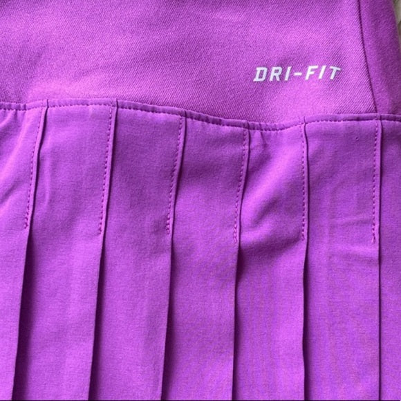 Vintage Nike Tennis Pleated Mini Sport Short Purple And Black Mini Skirt Victory Court