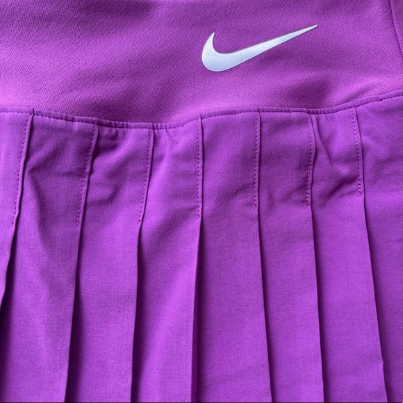 Vintage Nike Tennis Pleated Mini Sport Short Purple And Black Mini Skirt Victory Court