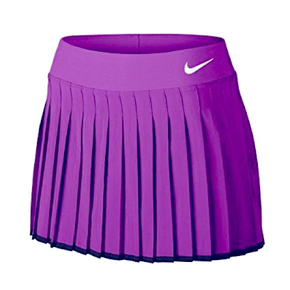 Vintage Nike Tennis Pleated Mini Sport Short Purple And Black Mini Skirt Victory Court