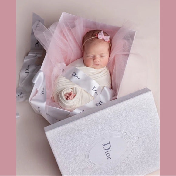 Baby Dior Limited Edition Couture Jacquard Signature Logo Soother Pacifier Dummy