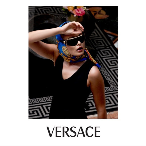 Versace Tribute XL Shield Sunglasses Mirrored