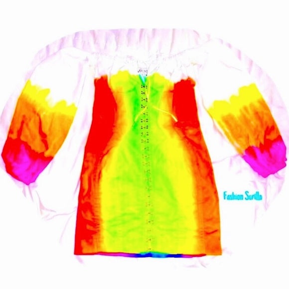 House of CB Arabella custom Tie-Dye dress