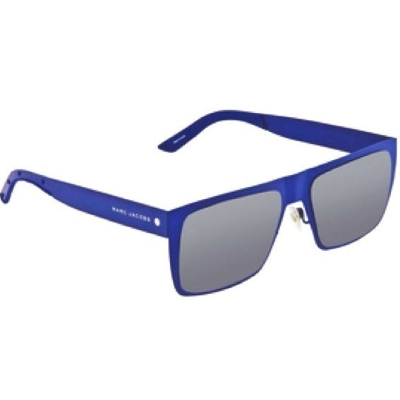 Marc Jacobs Blue Chromatic Square Mirrored Lens Men’s Sunglasses