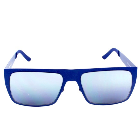 Marc Jacobs Blue Chromatic Square Mirrored Lens Men’s Sunglasses