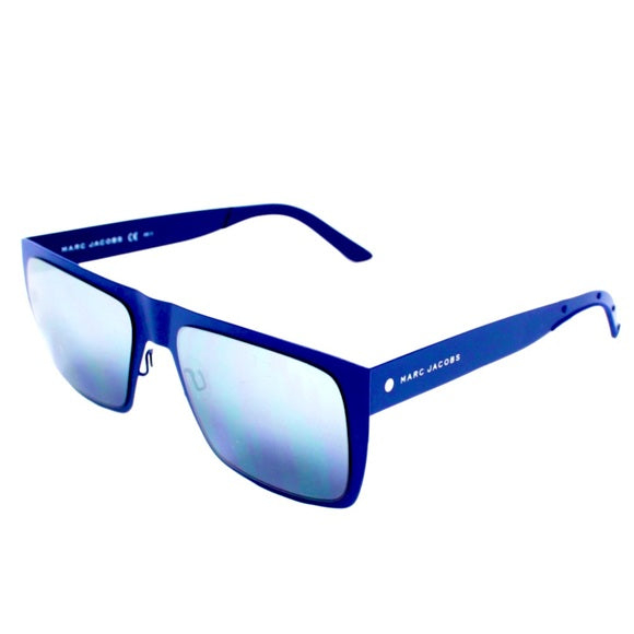 Marc Jacobs Blue Chromatic Square Mirrored Lens Men’s Sunglasses