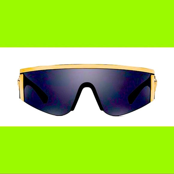 Versace Tribute XL Shield Sunglasses Mirrored