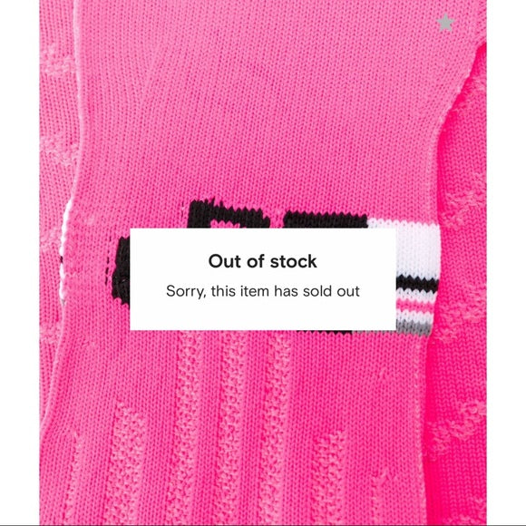 PRADA Pink Black White Spelled Out Logo Long Knit Opera Gloves