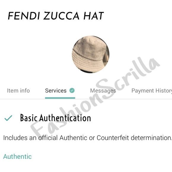 Vintage Fendi Zucca Monogram FF Logo Beige Cream Wool And Silk Bucket Hat